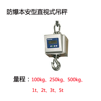 5噸防爆電子吊秤 本安型防爆直視吊秤 5噸防爆電子吊秤 本安型防爆直視吊秤